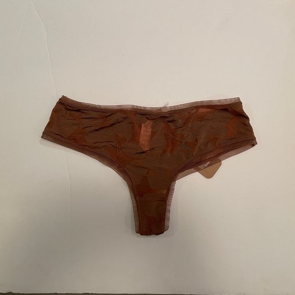 BNWT Maison Lejaby Flora Nufit Ombrage Basic Sienne Copper Midnight Panty Set XL - Picture 9 of 11